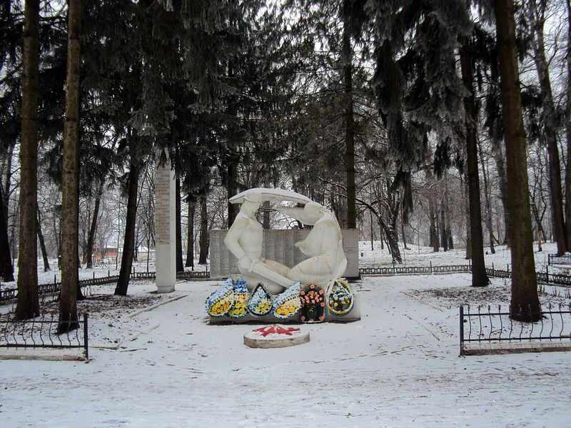 Братская могила в городе Тлумач (общий вид)